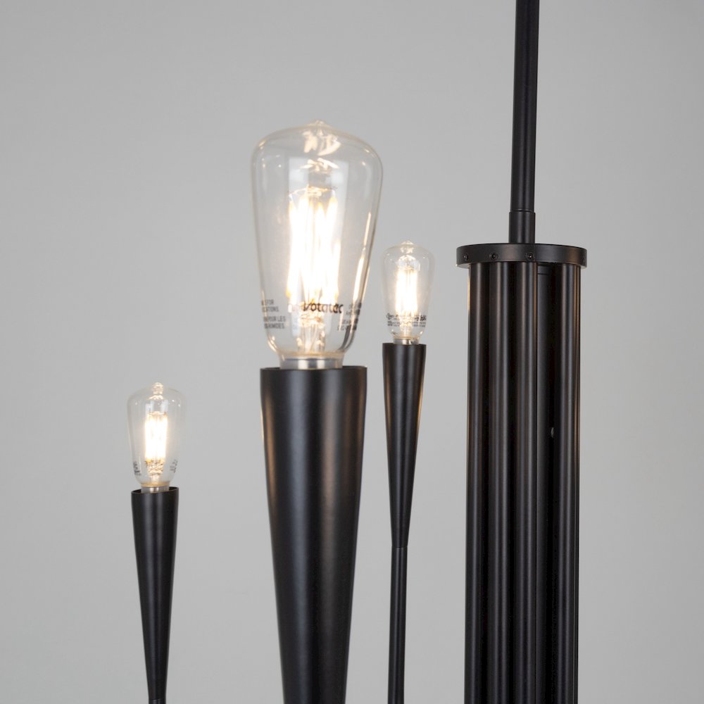 Bronte Collection 9Light Chandelier Black. Picture 5