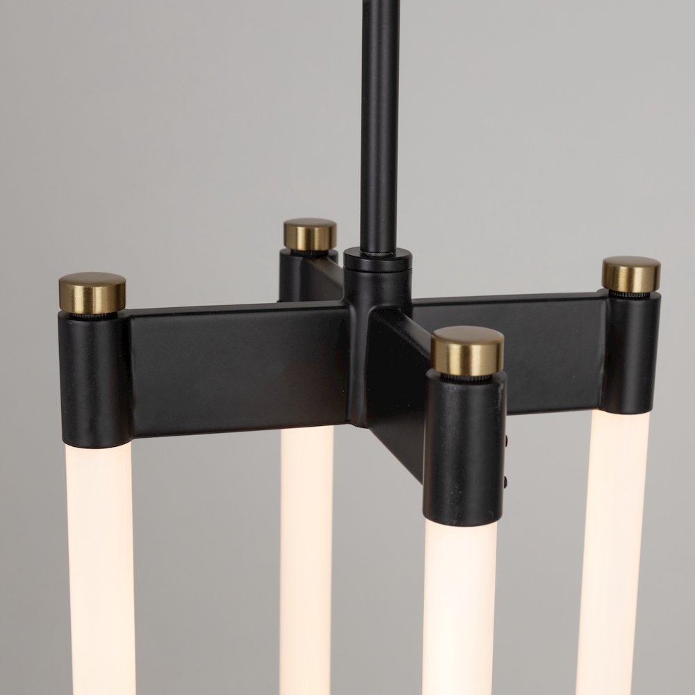 Cascata Collection 2Light Pendant Black and Brushed Brass. Picture 5