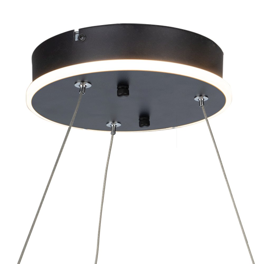 Sirius Collection Integrated LED Chandelier, Black. Picture 6