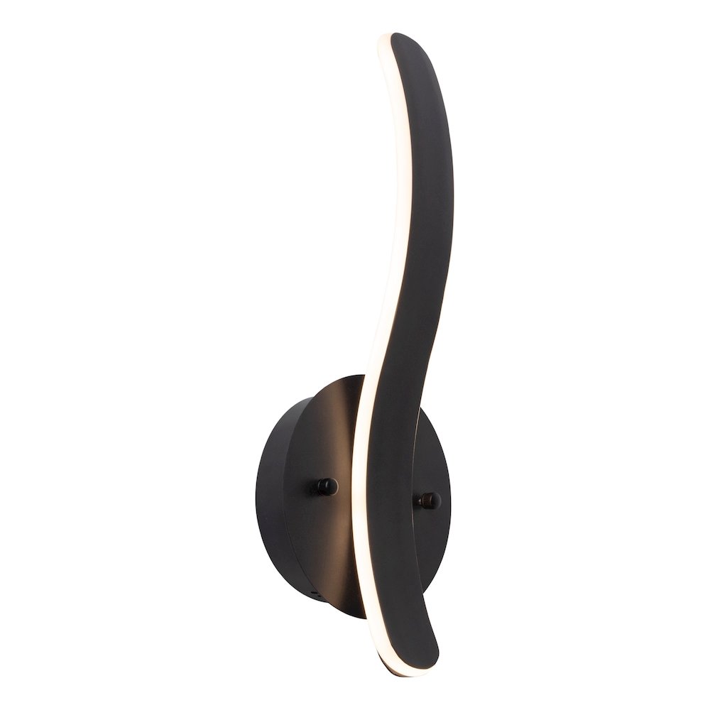 Sirius Collection Integrated LED Sconce, Black. Picture 2