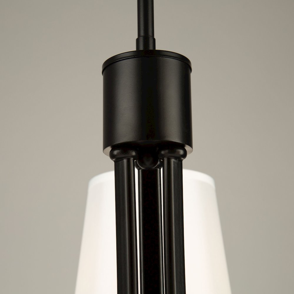 Rhythm 3 Light Chandelier Black. Picture 9