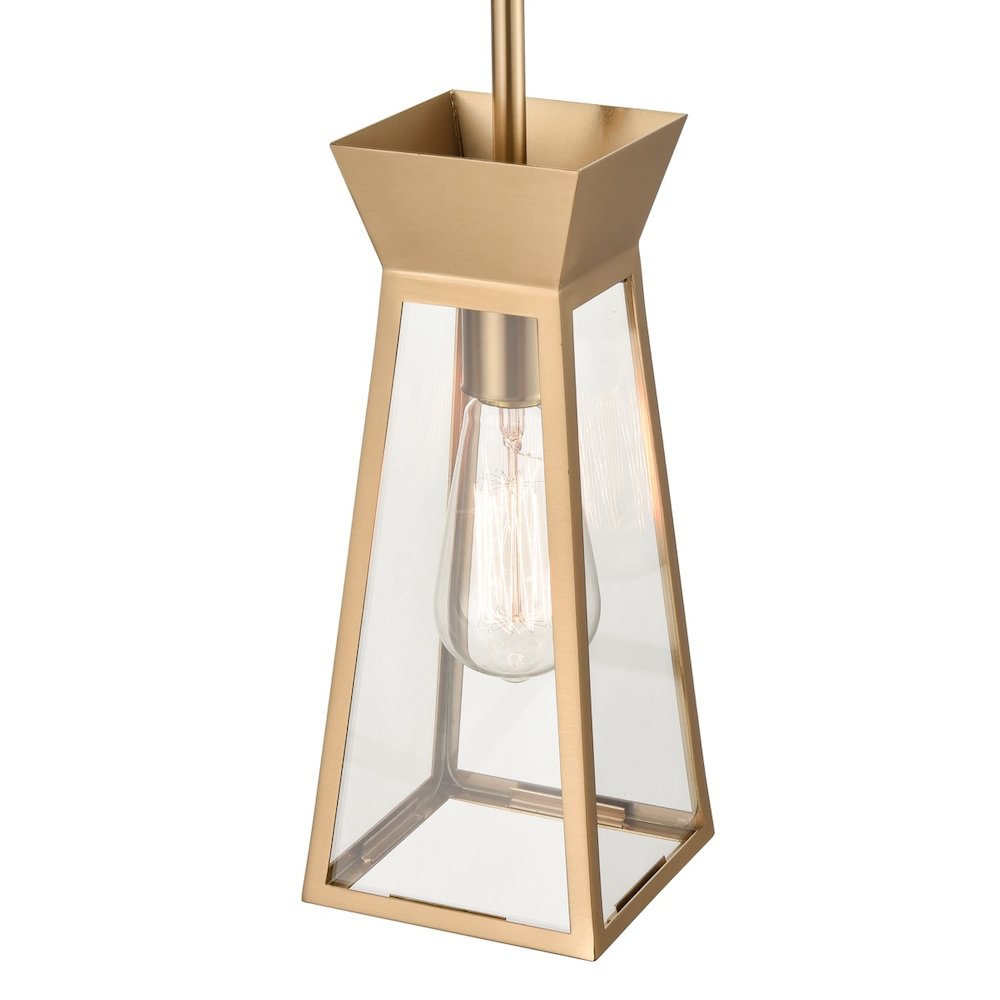 Lucian Single Pendant Brushed Brass. Picture 5