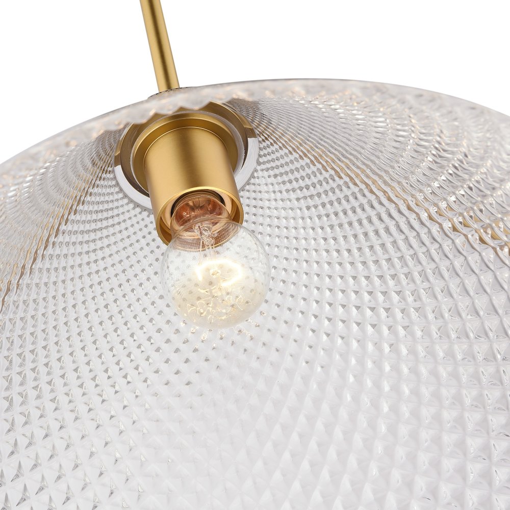 Baltic Collection 1Light Pendant Brass. Picture 5