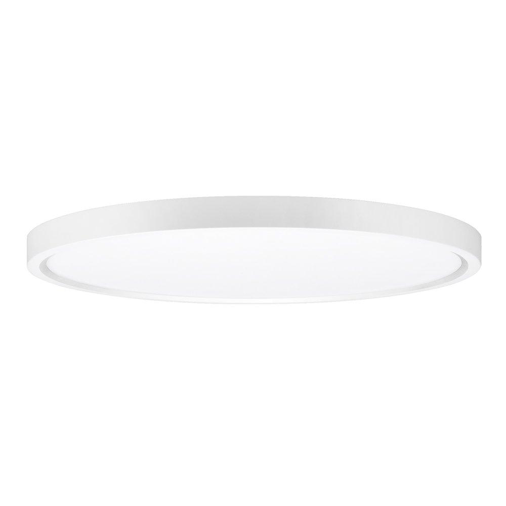 LED Flushmounts Collection 1Light Flush Mount, White. Picture 1