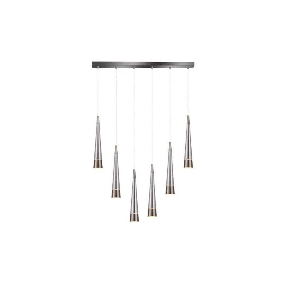 Sunnyvale Collection 6Light Island Light Pearl Black and Smoke. Picture 1