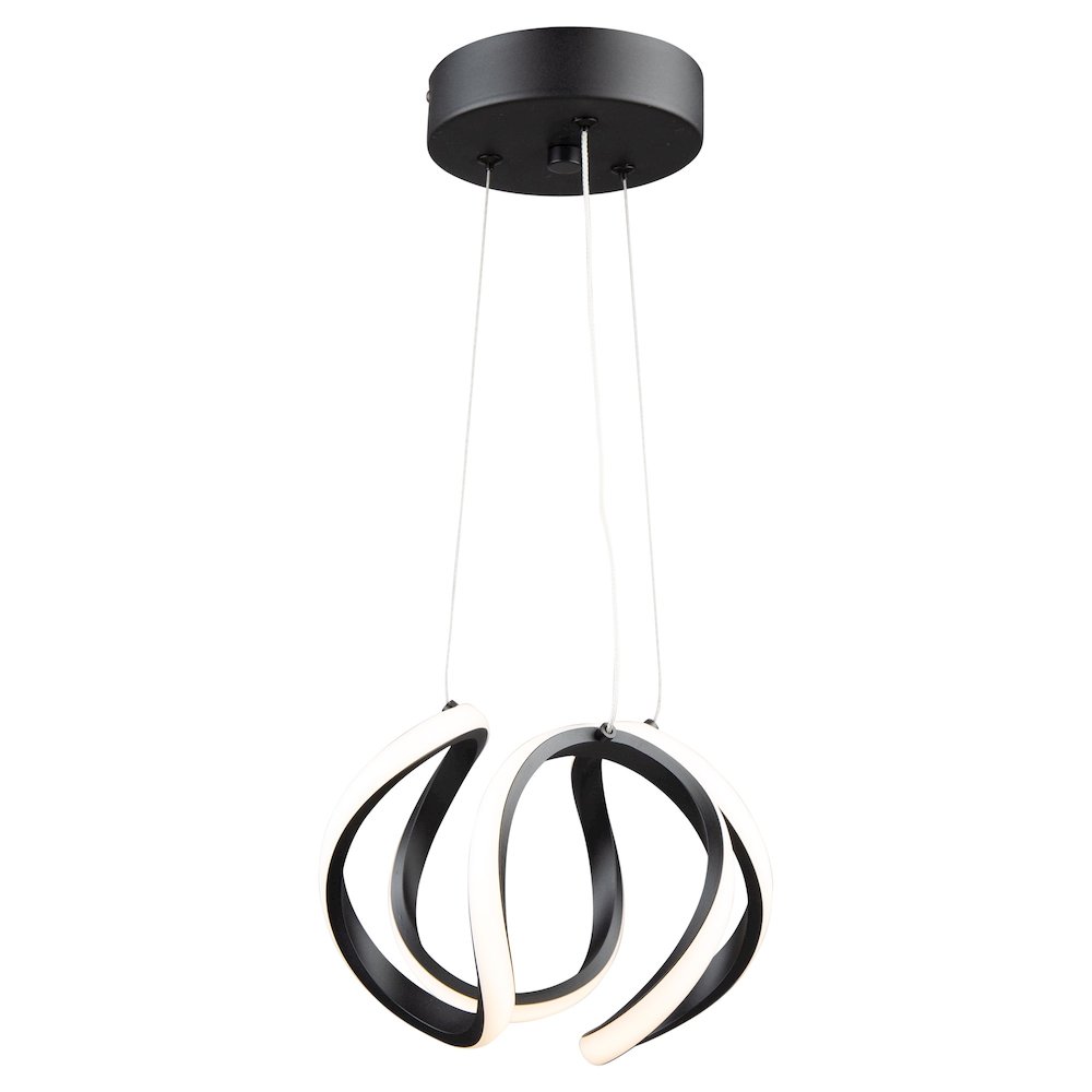 Mira 15W LED Pendant Black. Picture 3