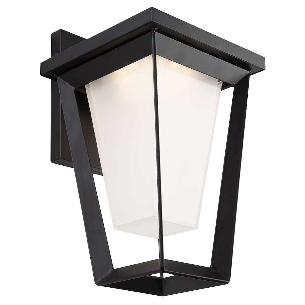 Waterbury 15W LED Outdoor Wall Light Black. Picture 2