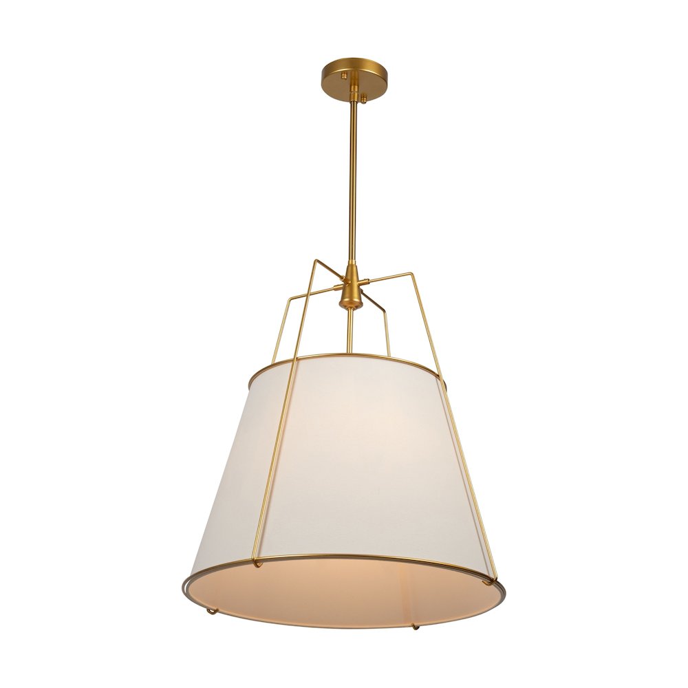 Pullman Collection 4Light Pendant Brass. Picture 2