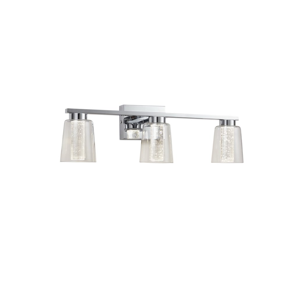 Dalton Collection 3Light Bathroom Vanity Fixture Chrome. Picture 3