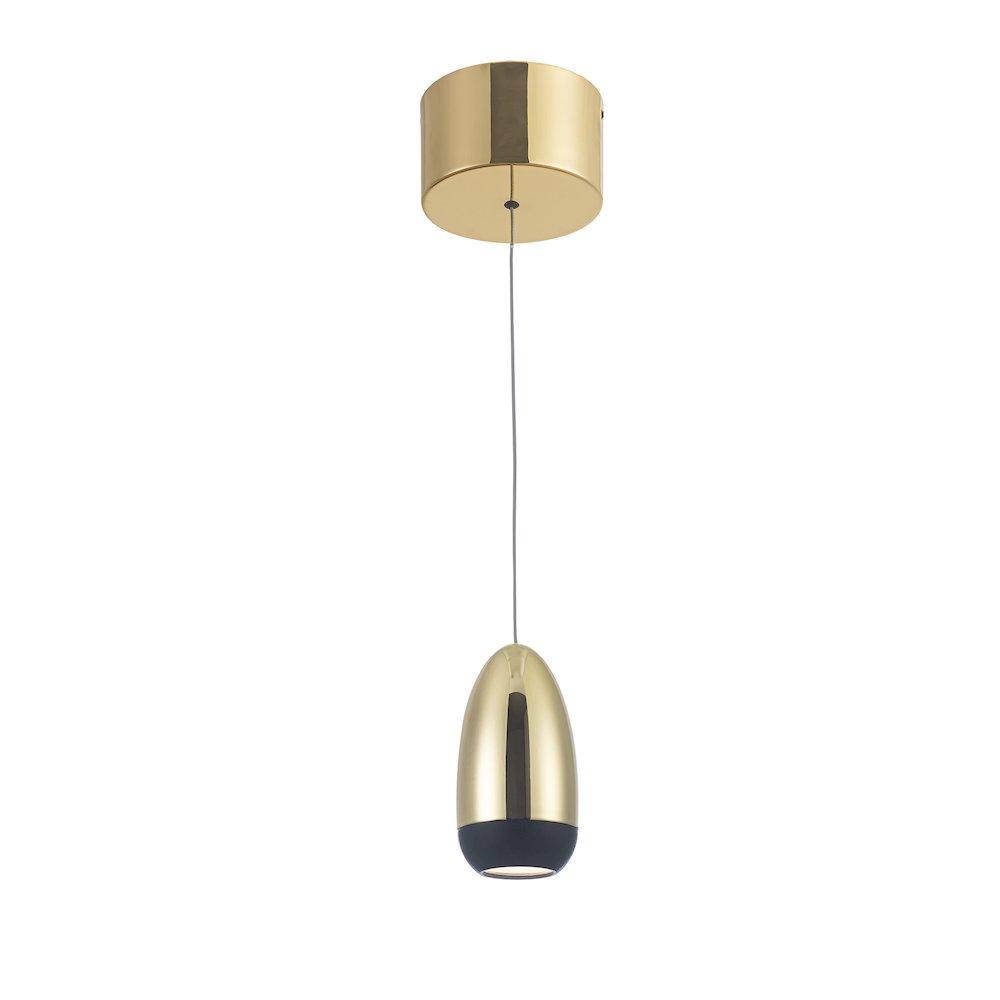 Royal Pearl Collection Integrated LED Pendant, Gold. Picture 2