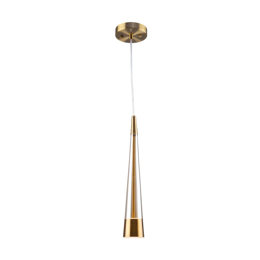 Sunnyvale Collection 1Light Pendant Brass. Picture 2