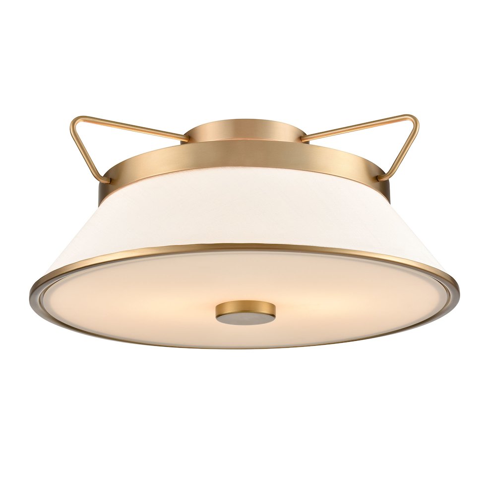 Layla Semi Flushmount Brushed Brass. Picture 1