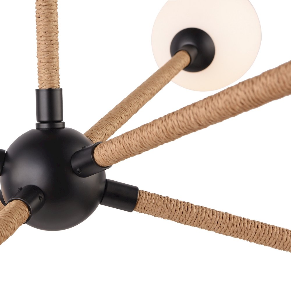 Capilano Collection 6Light Chandelier Black. Picture 3