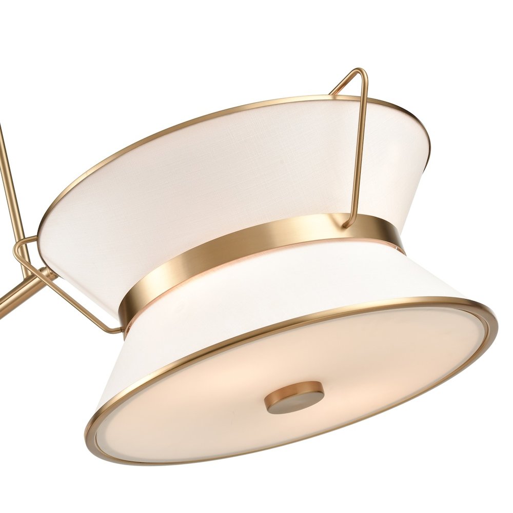 Layla Linear Island Fixture Brushed Brass. Picture 3