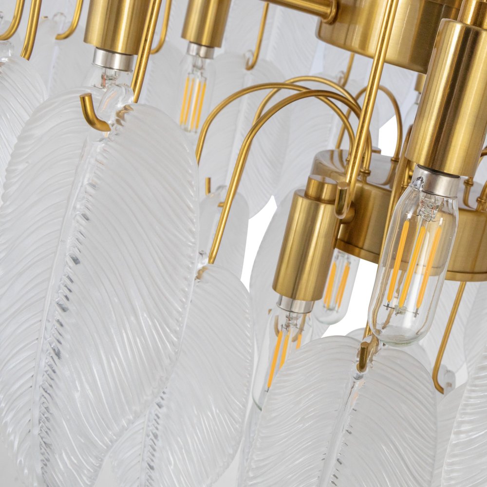 Alessia Collection 24Light Chandelier Brushed Brass. Picture 2