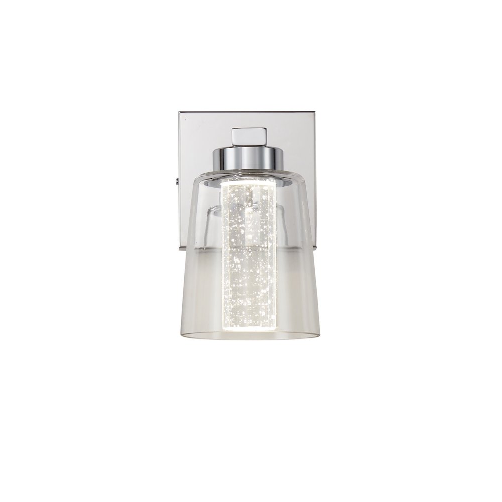 Dalton Collection 1Light Bathroom Sconce Chrome. Picture 2