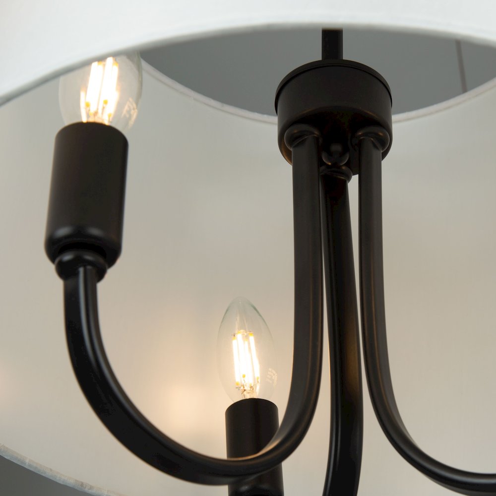 Rhythm 3 Light SemiFlush Mount Black. Picture 4
