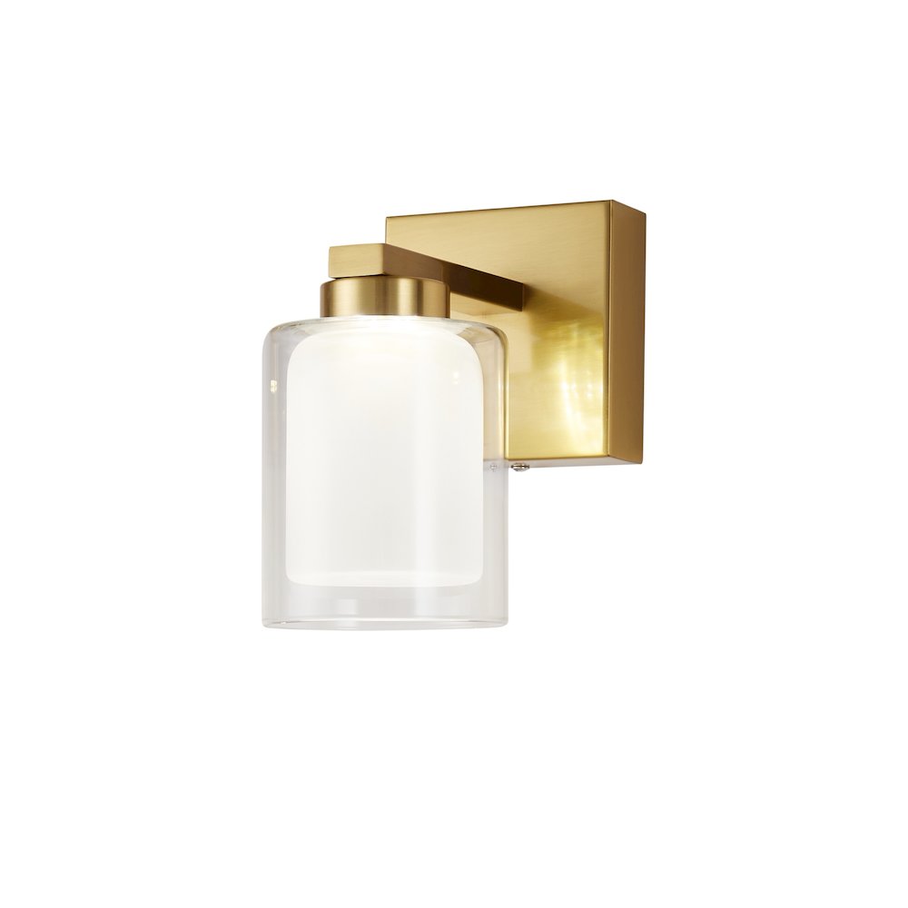 Saville Collection 1Light Bathroom Brass. Picture 1