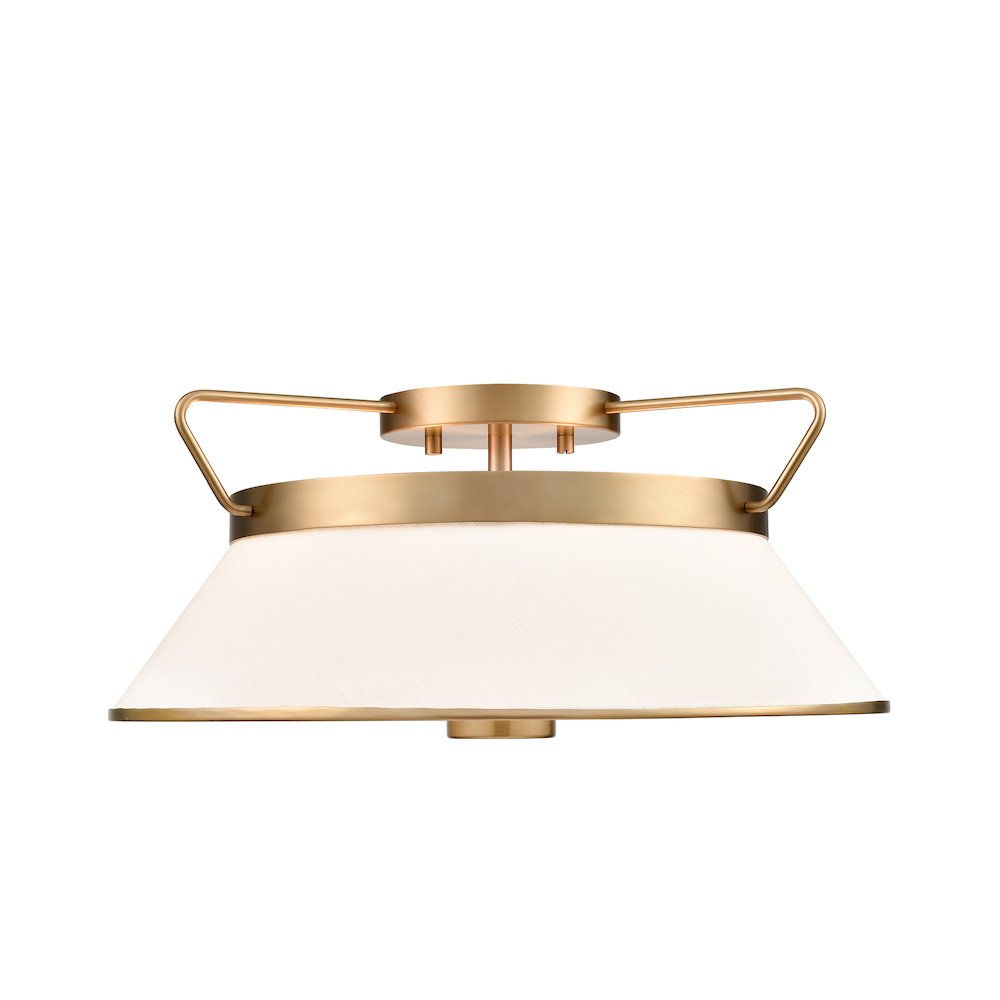 Layla Semi Flushmount Brushed Brass. Picture 2
