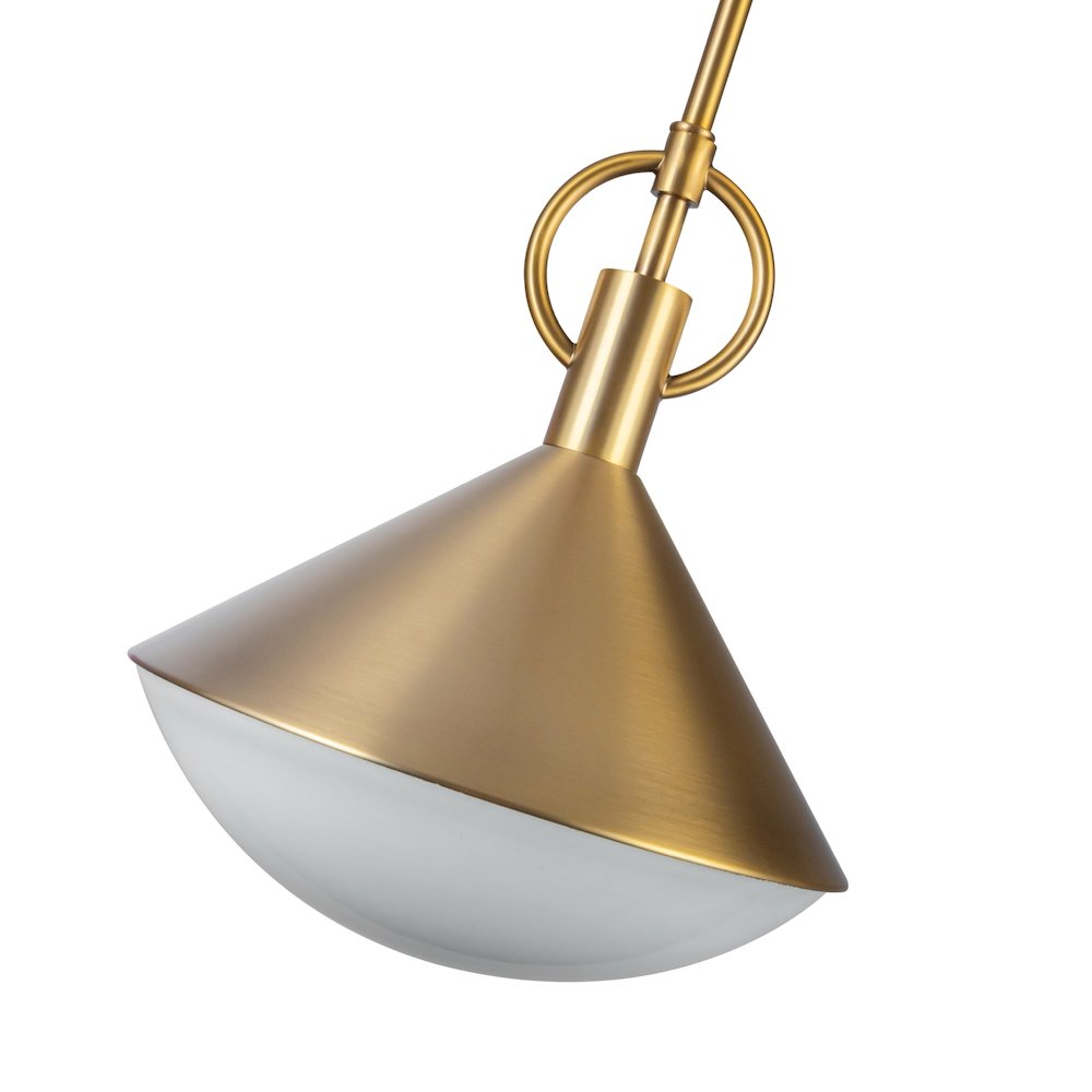 Abruzzo Collection 1Light Pendant Brass. Picture 2