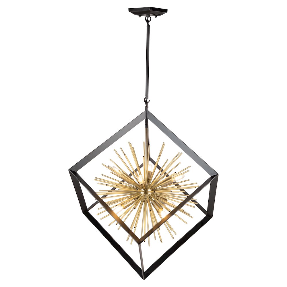Sunburst  8Light Chandelier. Picture 4