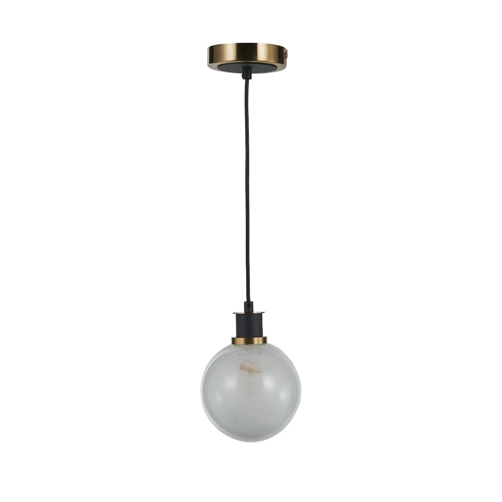 Gem Collection 1Light Pendant Black and Brushed Brass. Picture 4