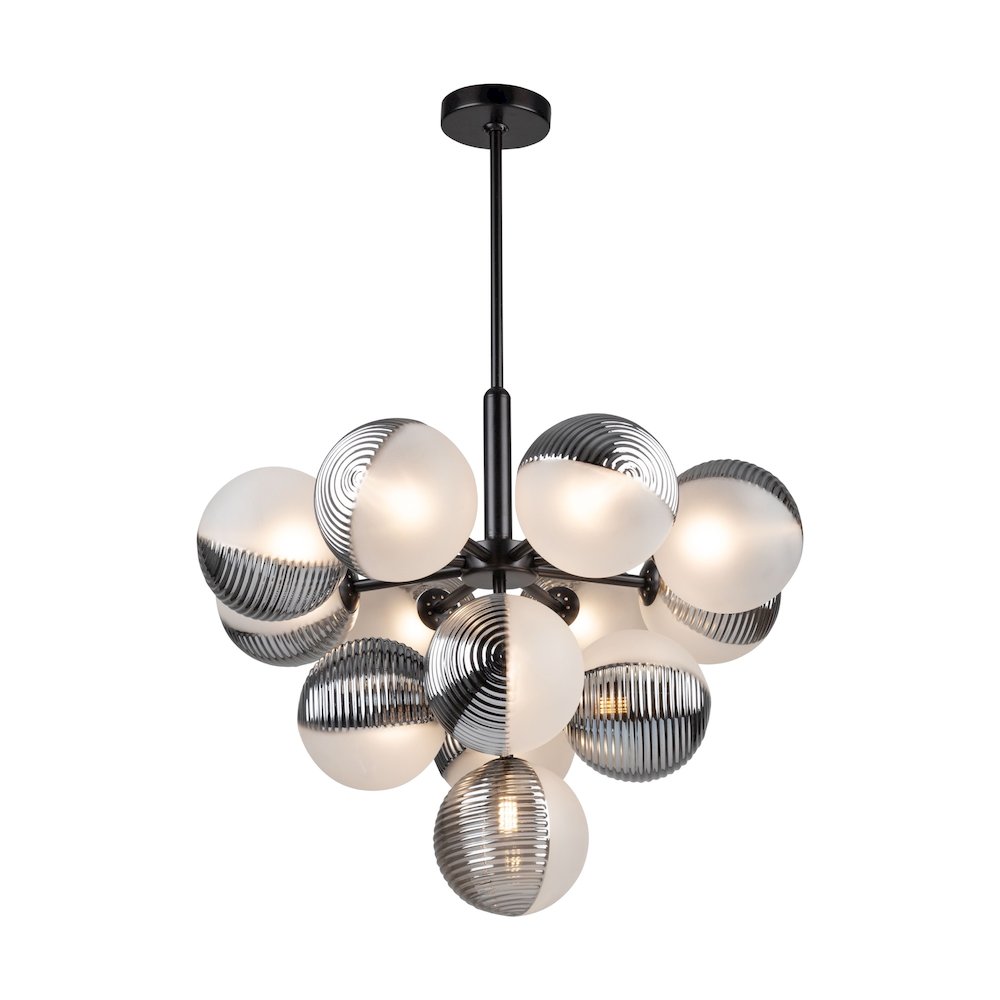 Bolla Collection 13Light Chandelier Black. Picture 1