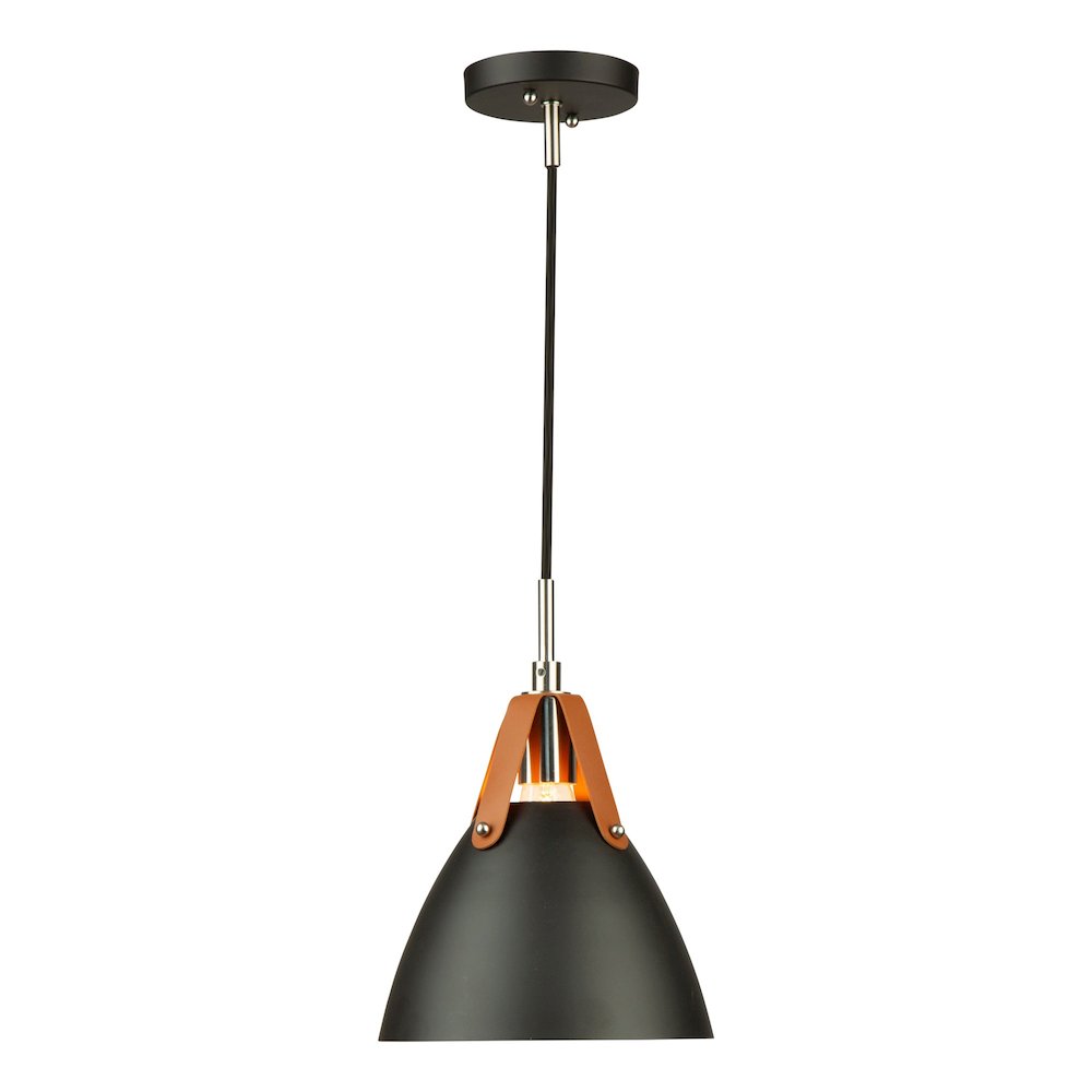 Tote 1 Light Pendant Black. Picture 2