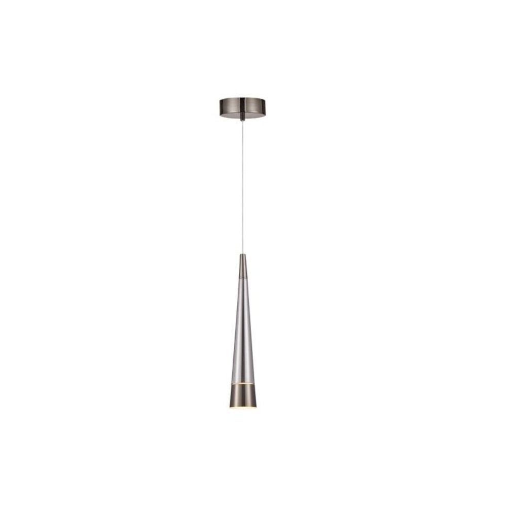 Sunnyvale Collection 1Light Pendant Pearl Black and Smoke. Picture 1