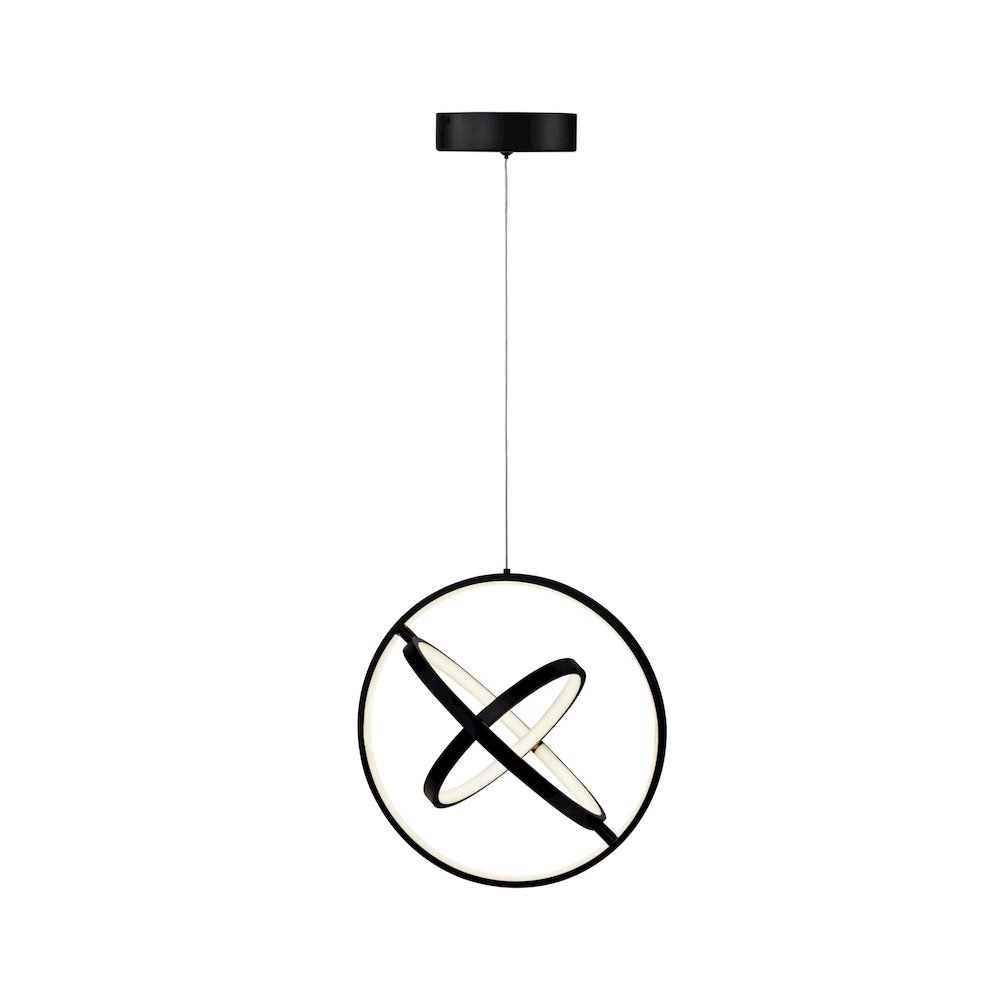 Sienna 30W LED Orb Pendant Black. Picture 2