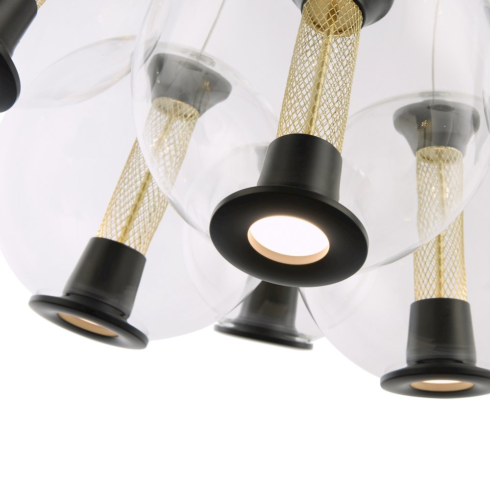 Arlo Collection 6Light Chandelier Black. Picture 4