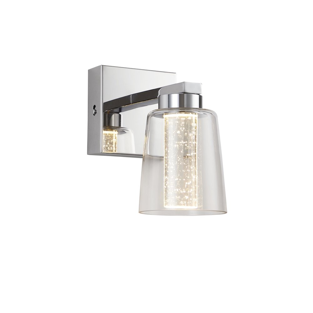 Dalton Collection 1Light Bathroom Sconce Chrome. Picture 3