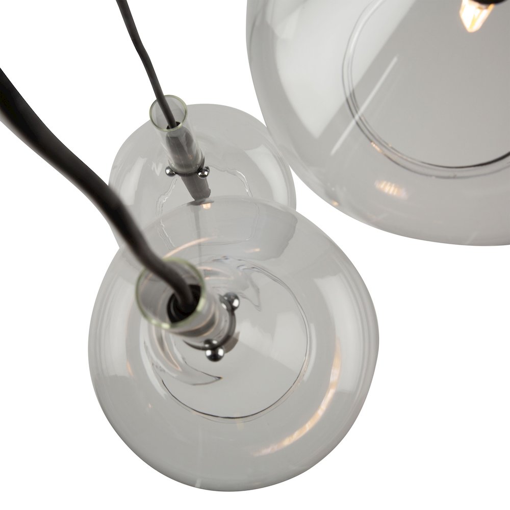 Conic 3 Light Pendant Black. Picture 7