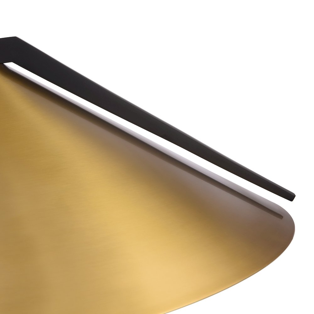 Baltic Collection 3Light Pendant Brass and black. Picture 3