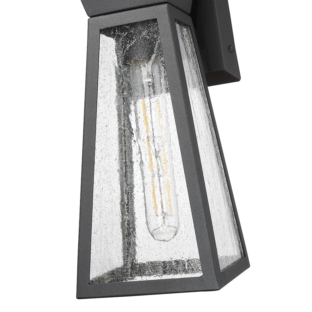 Lucian Collection 1Light 12" Outdoor Wall Light Black. Picture 3