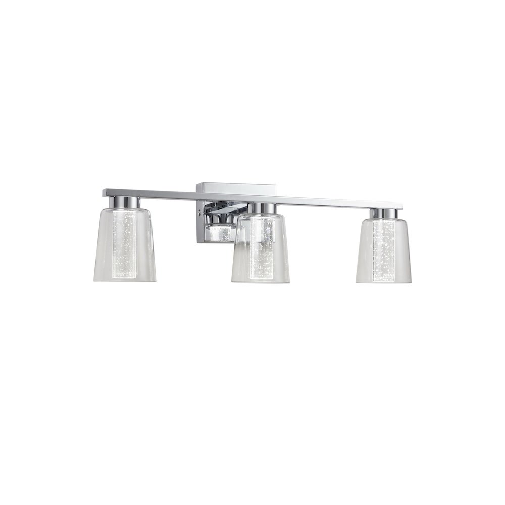 Dalton Collection 3Light Bathroom Vanity Fixture Chrome. Picture 1