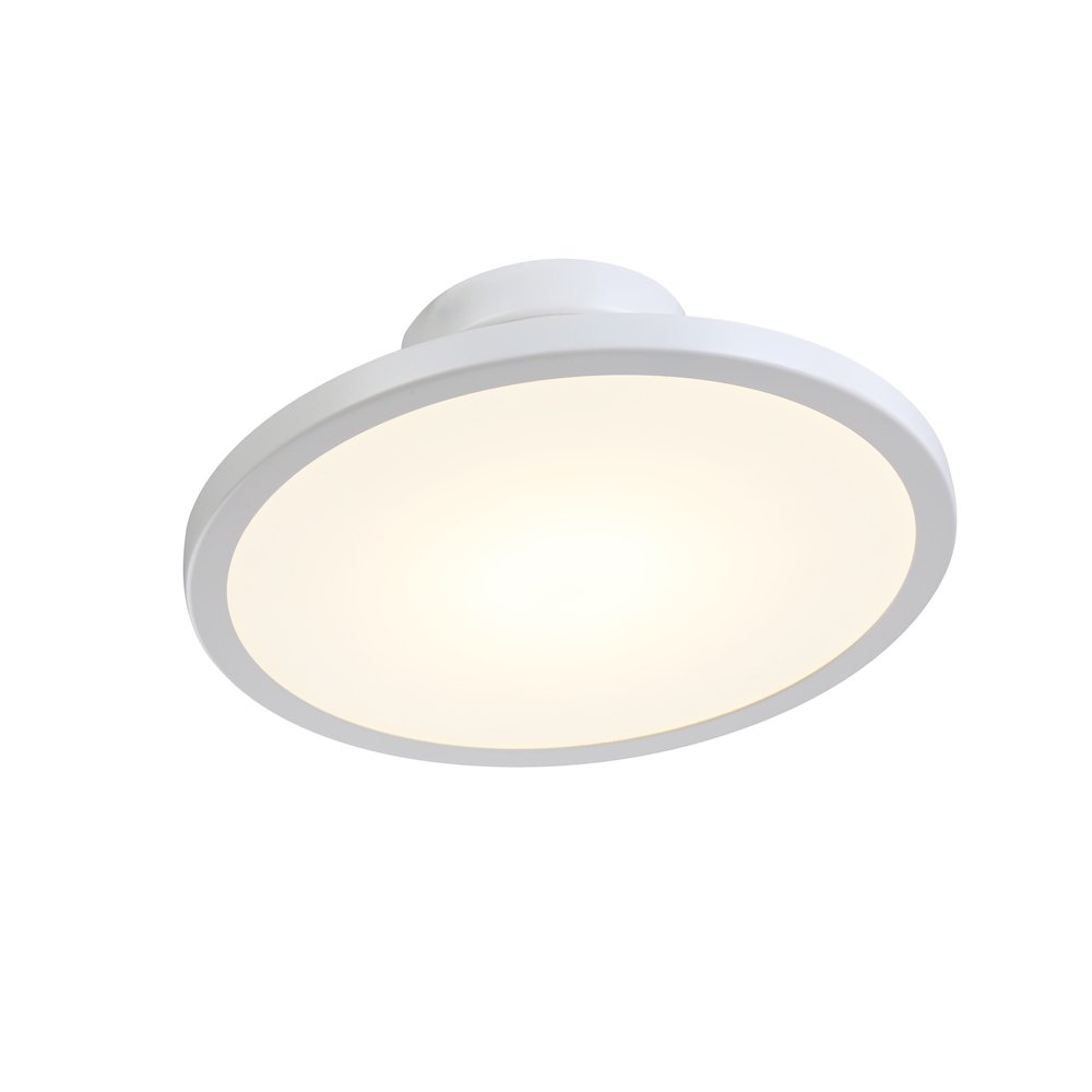 Lucida Collection Integrated LED Flush Mount, White. Picture 2
