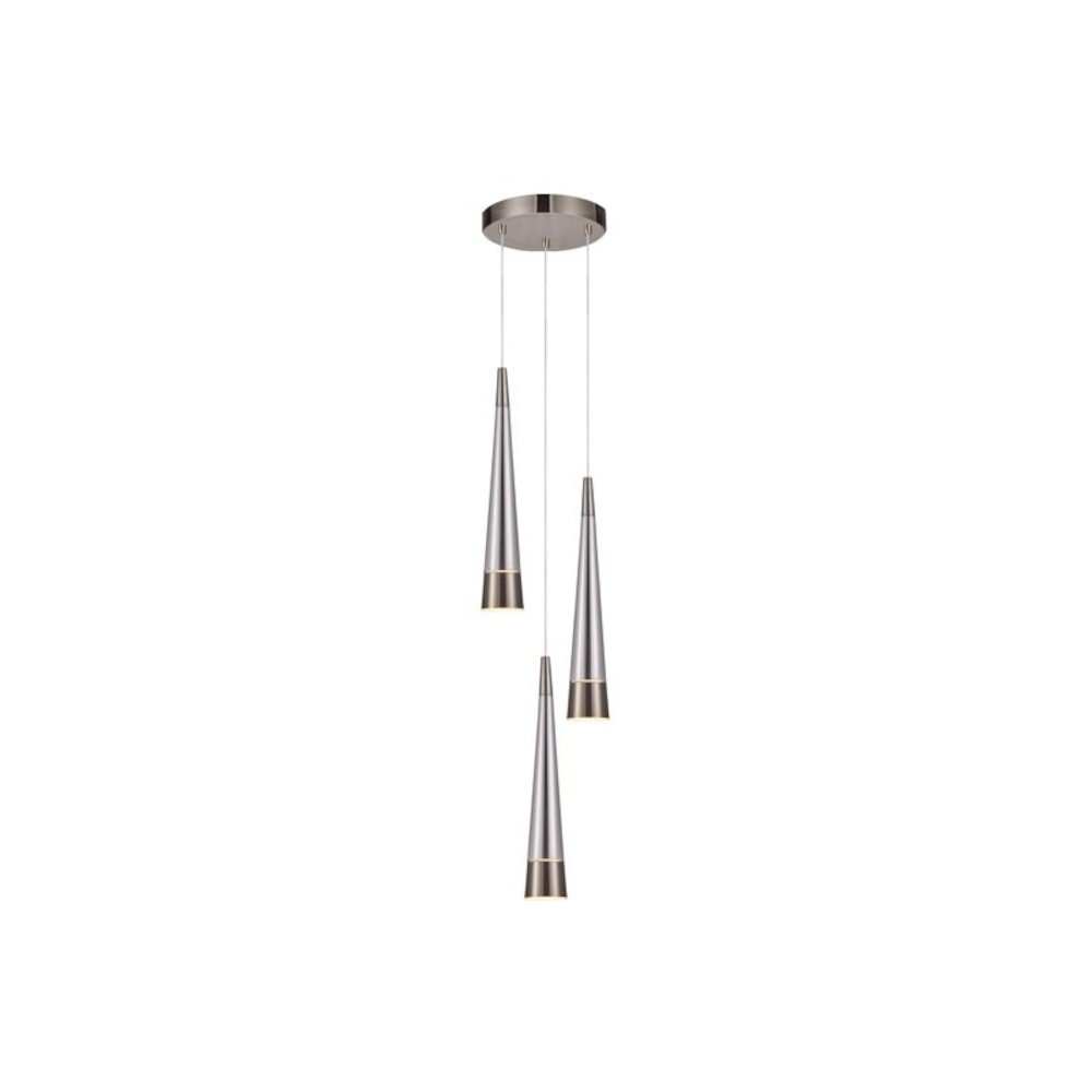 Sunnyvale Collection 3Light Chandelier Pearl Black and Smoke. Picture 1