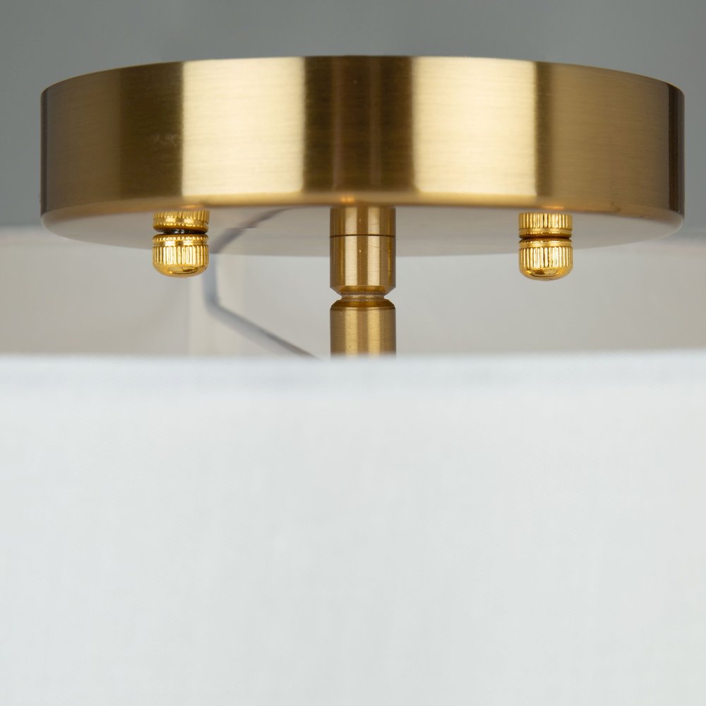 Rhythm 3 Light SemiFlush Mount Brushed Gold. Picture 6
