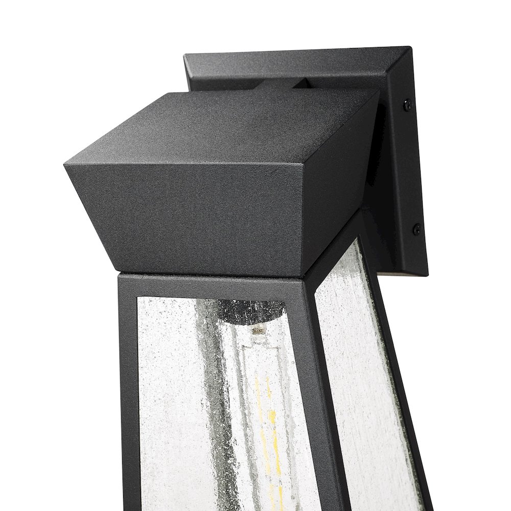 Lucian Collection 1Light 17" Outdoor Wall Light Black. Picture 4