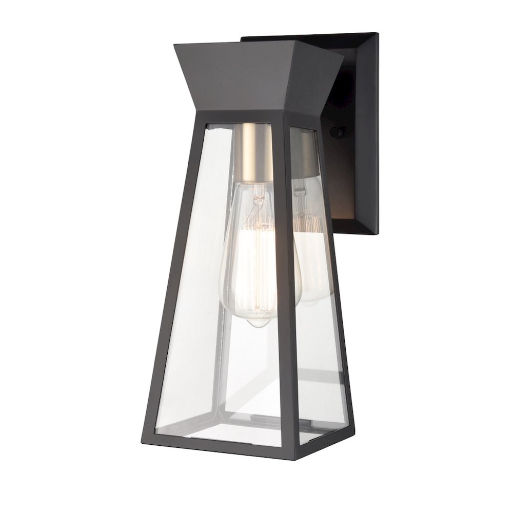 Lucian Wall Sconce Black and Brushed Brass. Picture 1