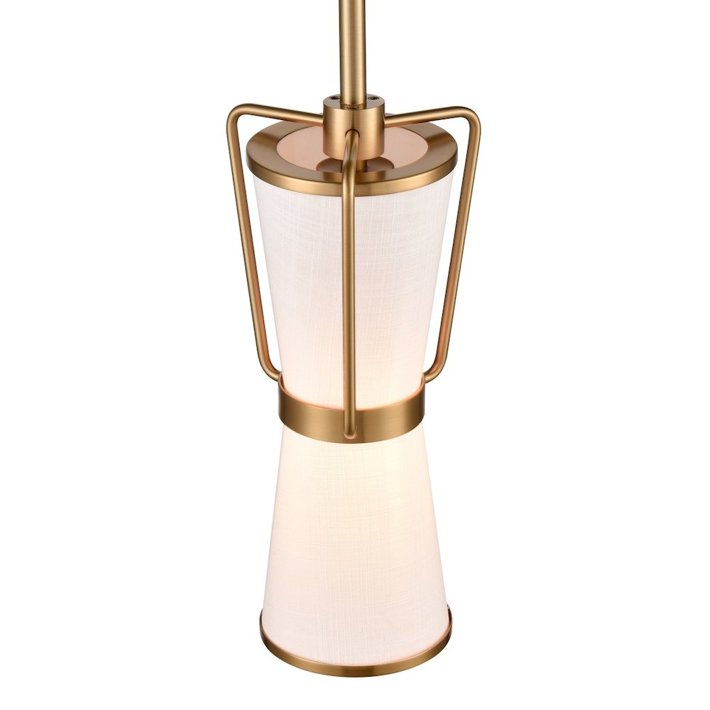 Layla Single Pendant Brushed Brass. Picture 5