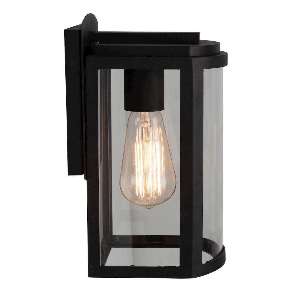 Lakewood Collection 1Light Exterior Wall Light, Matte Black. Picture 3