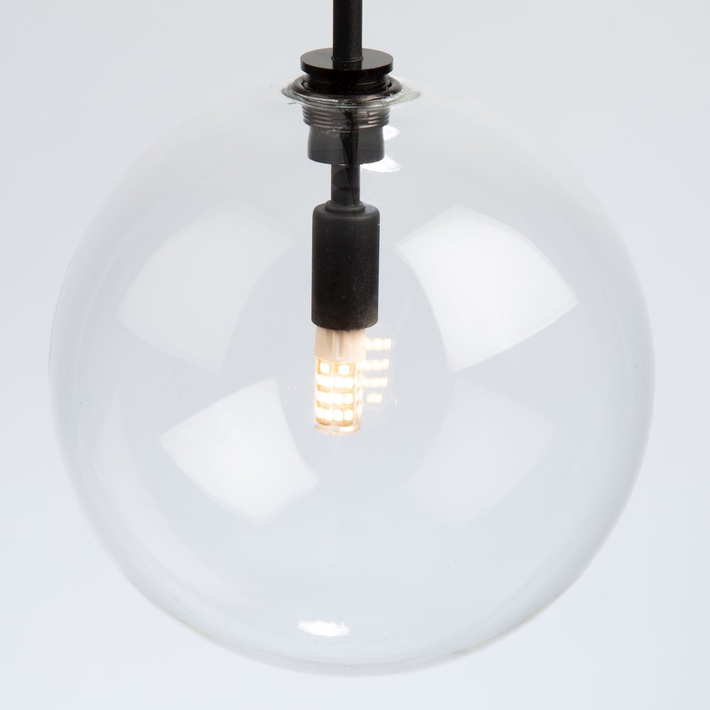 Pinpoint 1 Light Pendant Black. Picture 3