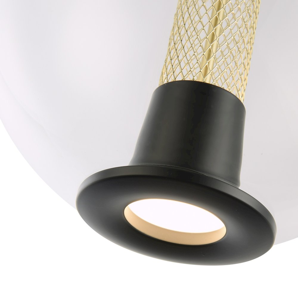 Arlo Collection 1Light Pendant Black. Picture 4