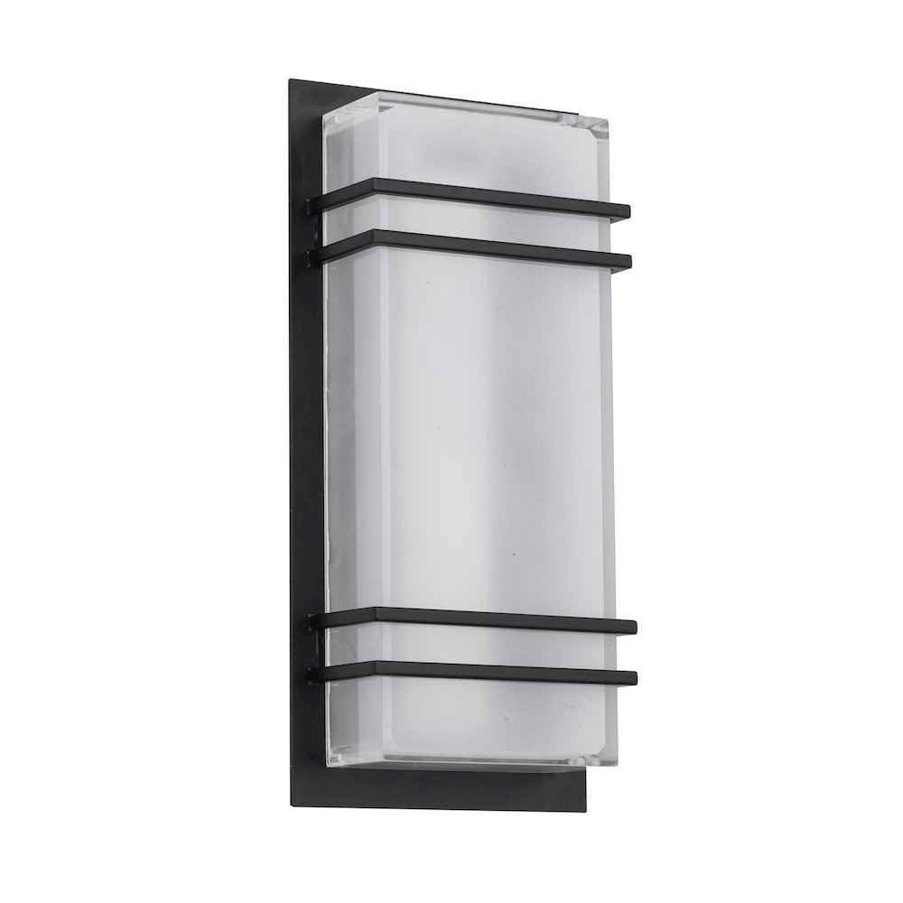 Sausalito 15W LED Outdoor Wall Light Black. Picture 3