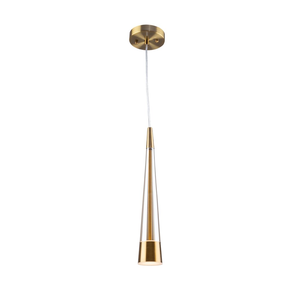 Sunnyvale Collection 1Light Pendant Brass. Picture 1