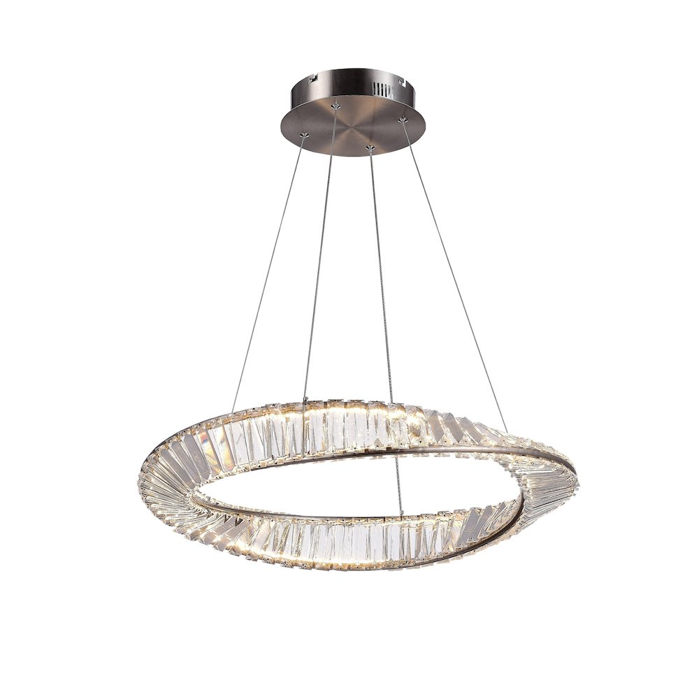 Stella 25W LED Pendant Satin Nickel. Picture 1