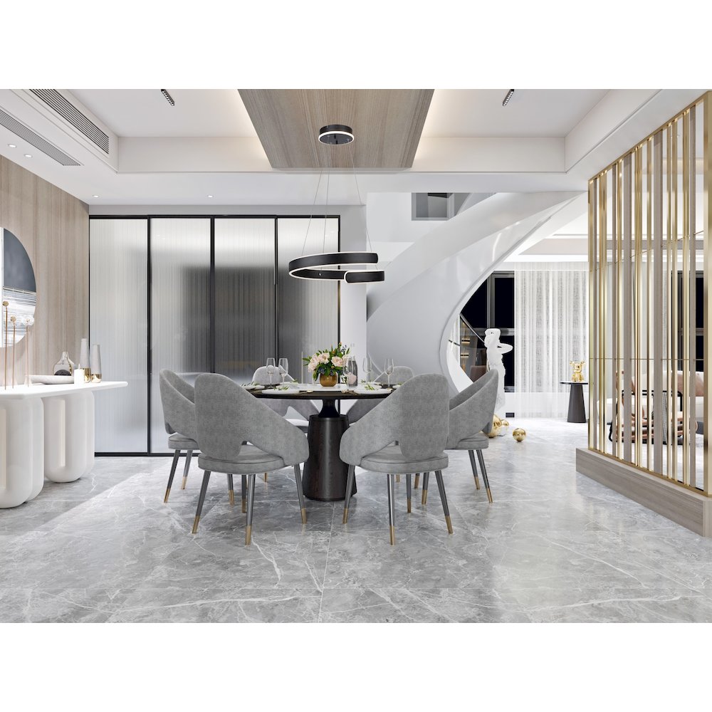 Sirius Collection Integrated LED Chandelier, Black. Picture 7