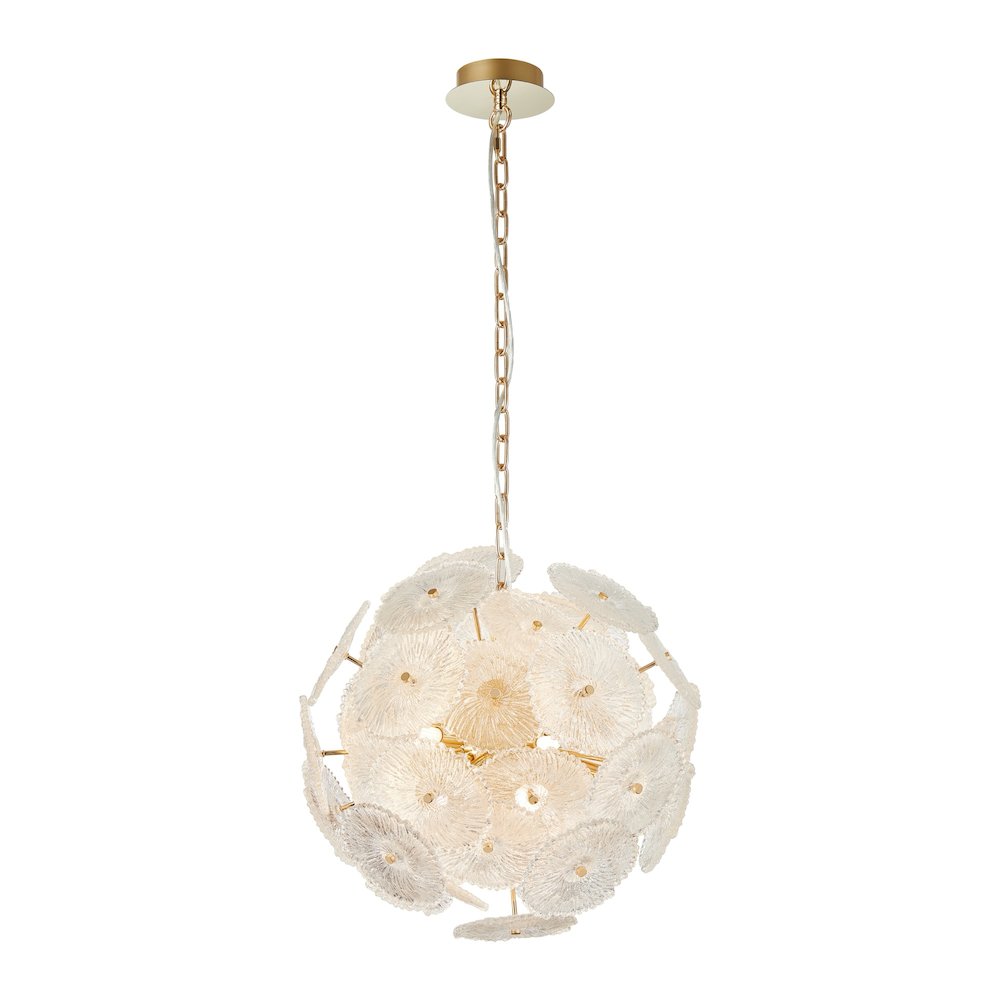Bloom Collection 18Light 19.5" Chandelier Brass. Picture 3